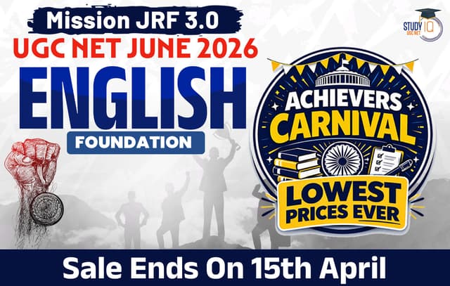 Mission JRF UGC NET 2026 English Foundation Batch 3.0