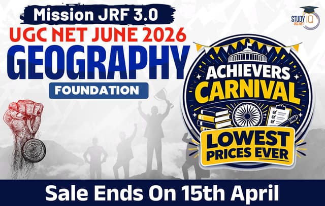 Mission JRF UGC NET 2026 Geography Foundation Batch 3.0