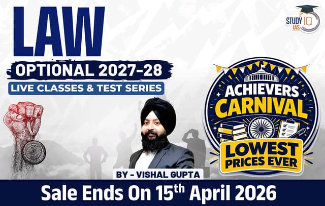 UPSC IAS (Mains) Law Optional Live 2027-28 April Batch By Vishal Gupta