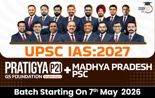 UPSC + MPPSC Live GS P2I Foundation 2027 Pratigya May Batch