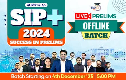 UPSC IAS Live SIP+ 2024 Offline Batch