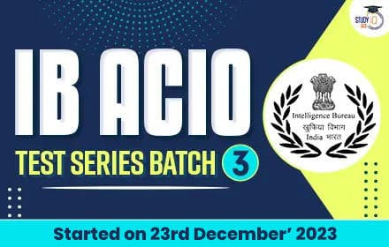 IB ACIO Test Series Batch 3