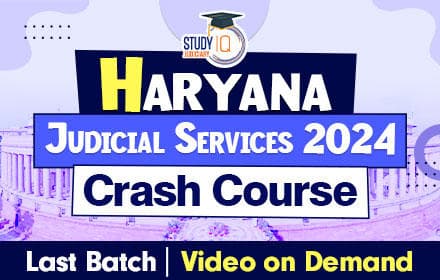 Haryana Judicial Services 2024 Crash Course