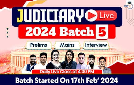 Judiciary (Pre + Mains) Live 2024 Batch 5
