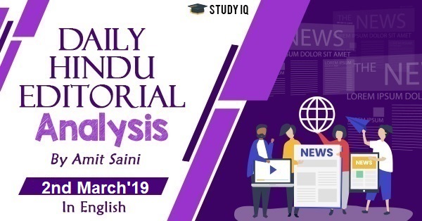 The Hindu Editorial Analysis 2nd March 19 Pdf Download