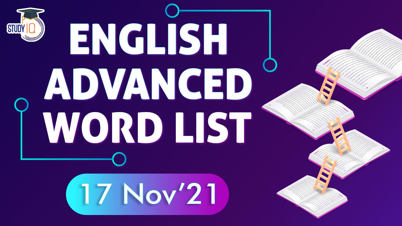 Daily Word List (English Vocabulary) – 17th November ’21 | Free PDF ...
