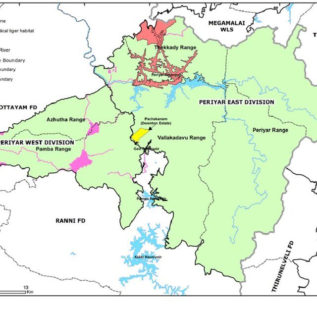 Periyar Tiger Reserve Map