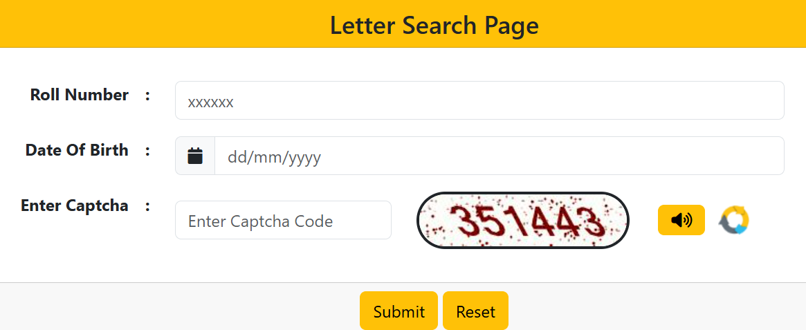 RPSC interview call letter login page