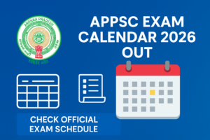 APPSC Exam Calendar