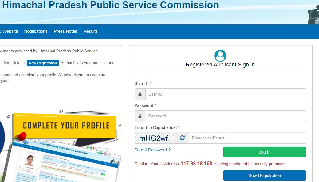 HPPSC HPAS Notification
