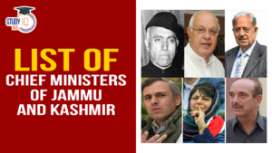 Chief Ministers of Jammu and Kashmir