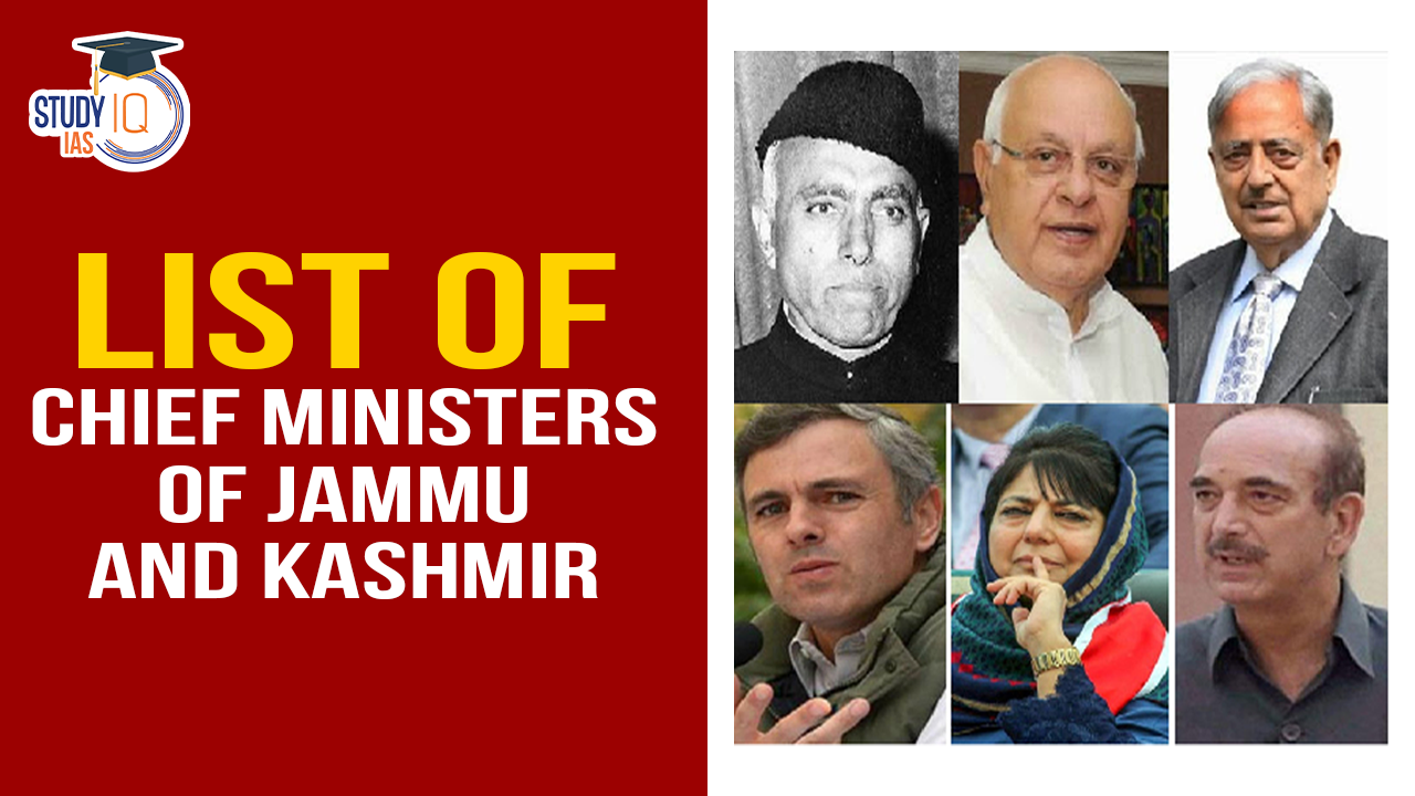 Chief Ministers of Jammu and Kashmir