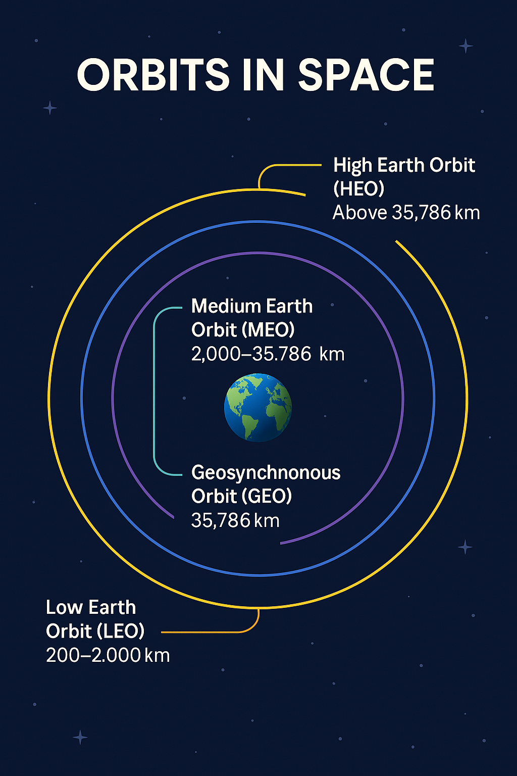 orbits in space