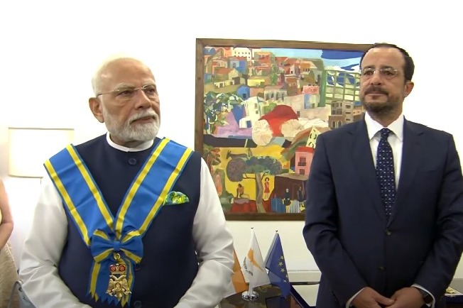 PM Modi Conferred with Cyprus’ Highest Civilian Honour