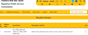 RPSC RAS Mains 2023 Marks