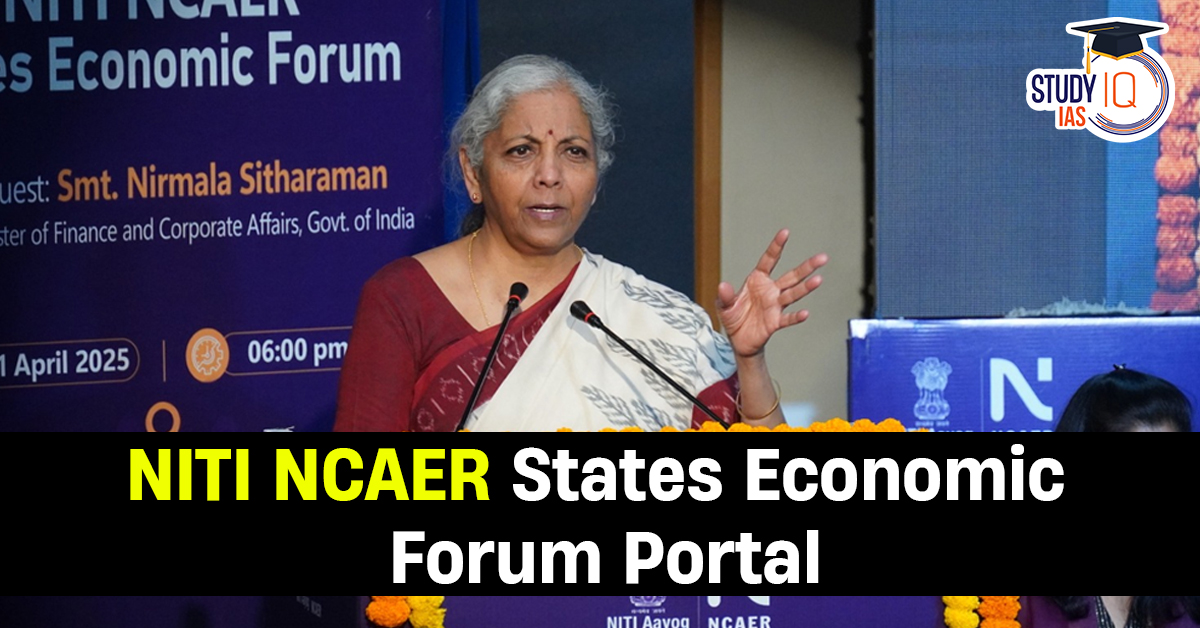 NITI–NCAER States Economic Forum Portal
