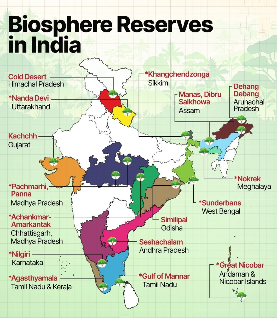 Agasthyamalai Biosphere Reserve map