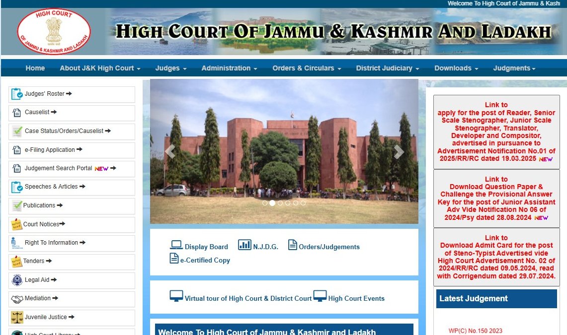 Jammu & Kashmir Judiciary Syllabus