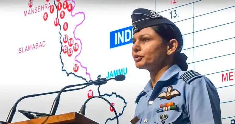 Who is Wing Commander Vyomika Singh