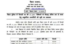 Bihar Police CSBC Constable Result