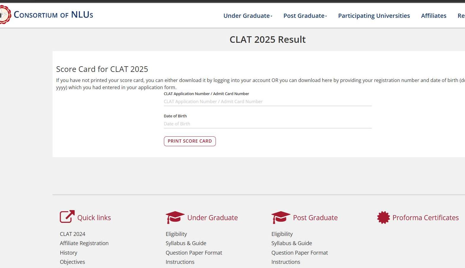 CLAT Result 2025