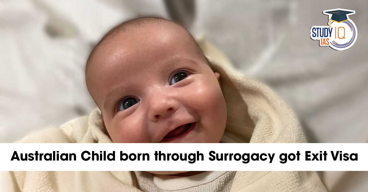 Australian Child born through Surrogacy got Exit Visa