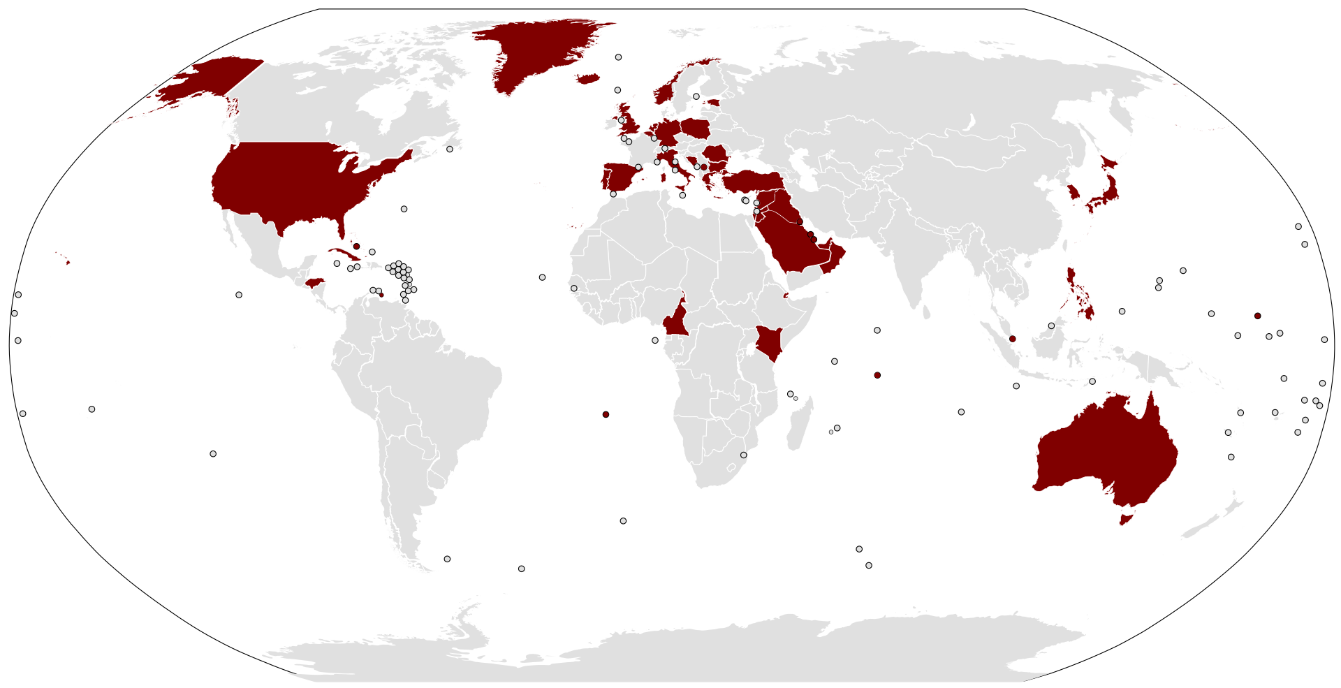List of US Military Bases around the World