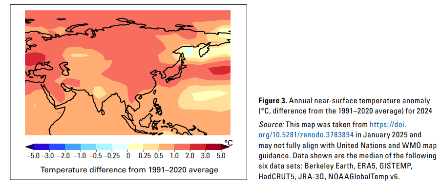 State of Climate in Asia 2024 report