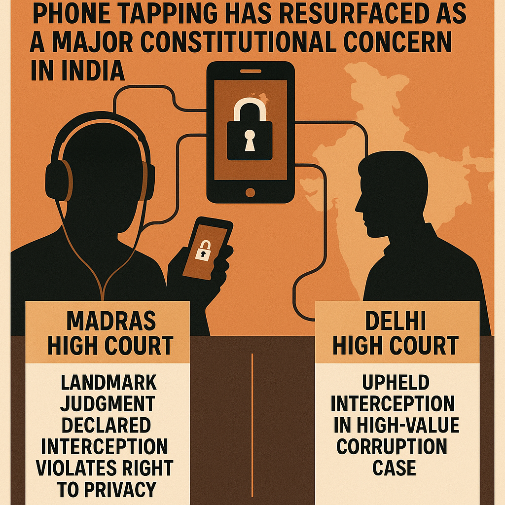 Phone Tapping and Privacy in India: A Legal Crossroads in 2025