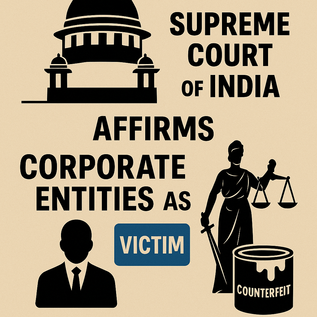 Right of corporate to appeal as Victim