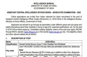 IB ACIO Apply Online 2025