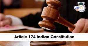 Article 174 of the Constitution