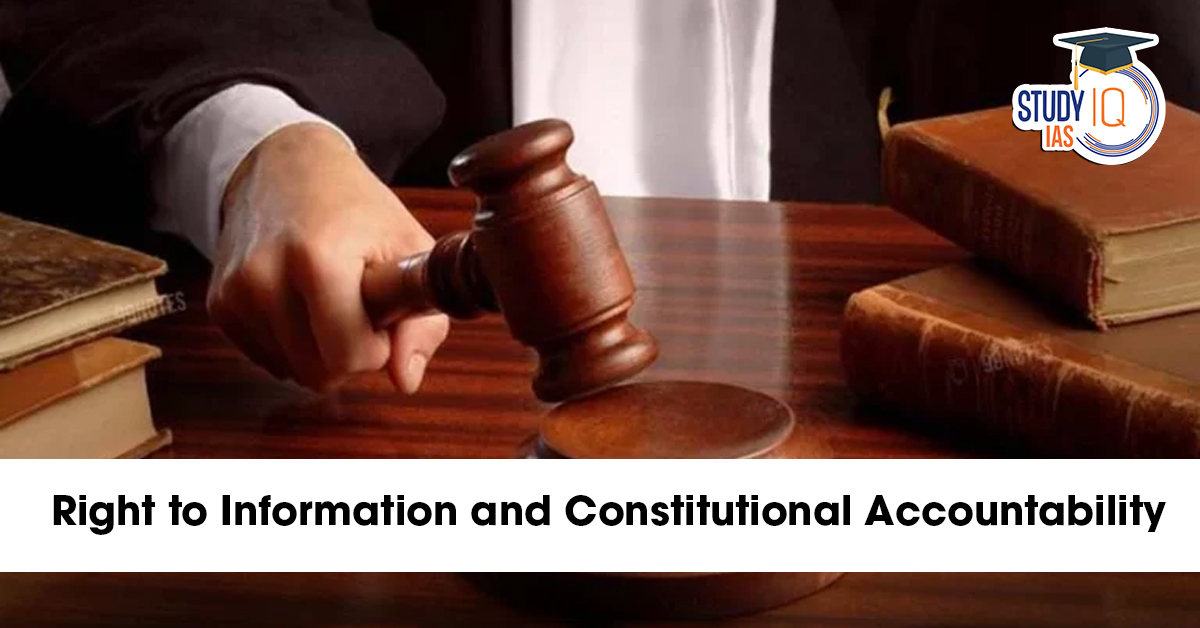 Right to Information and Constitutional Accountability