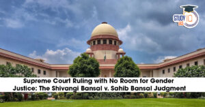 Supreme Court Ruling with No Room for Gender Justice