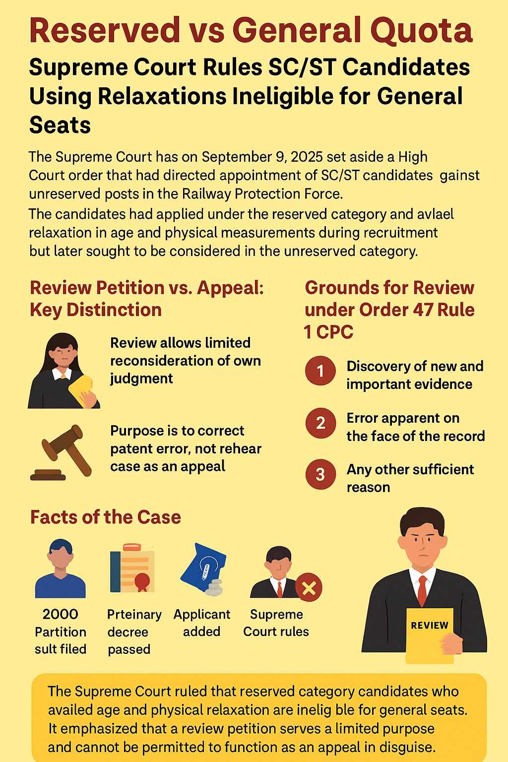 Reserved vs General Quota