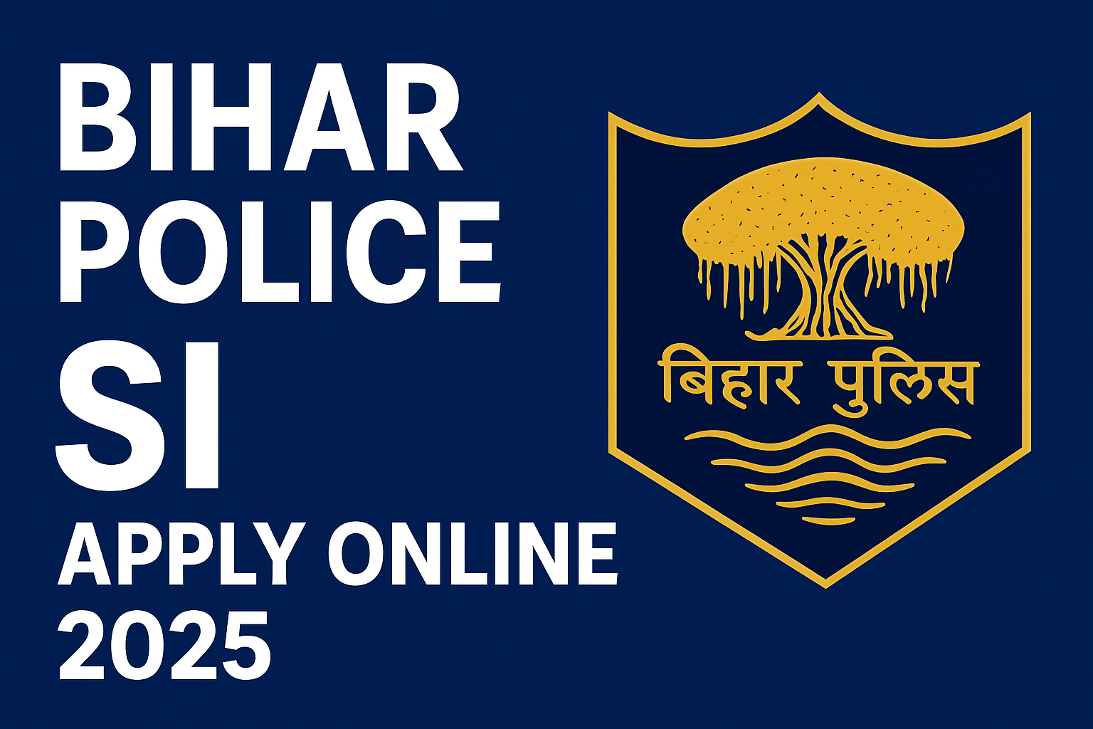 Bihar Police SI Apply Online 2025