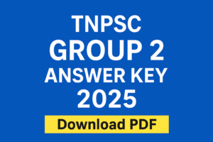 TNPSC Group 2 Answer Key 2025