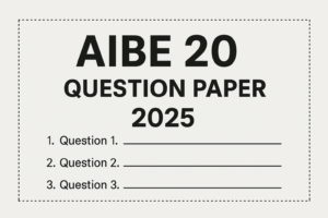 AIBE 20 Question Paper 2025