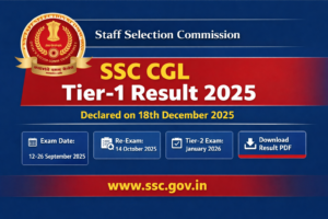 SSC CGL Tier-1 Result 2025