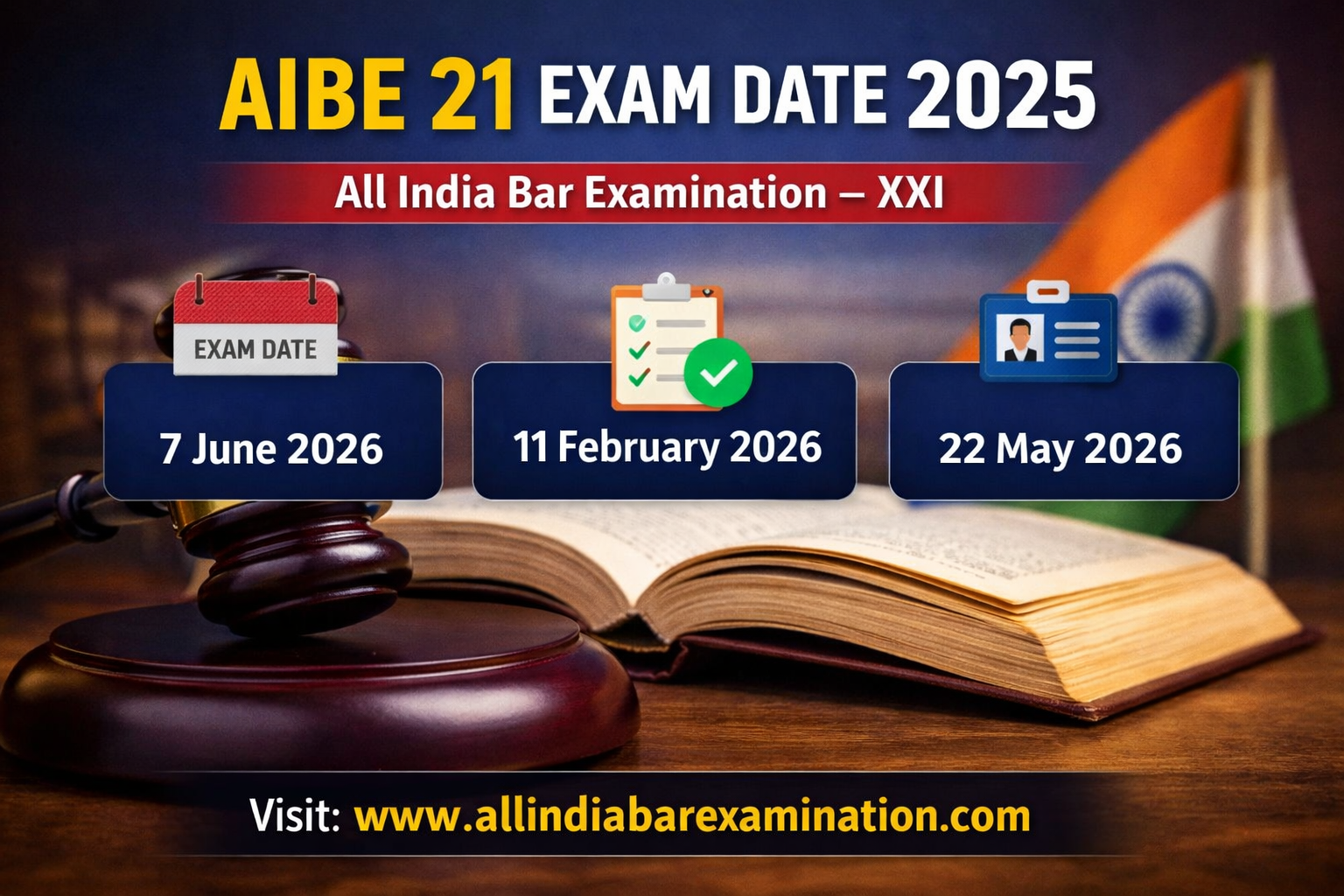 AIBE 21 Exam Date 2025