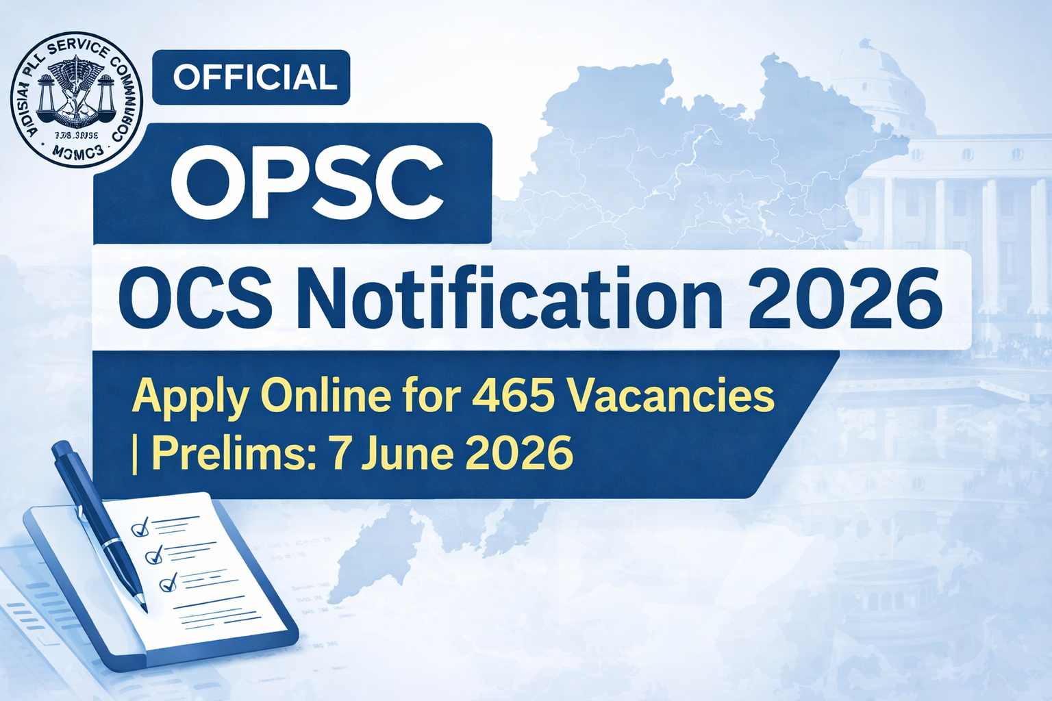 OPSC OCS Notification 2026
