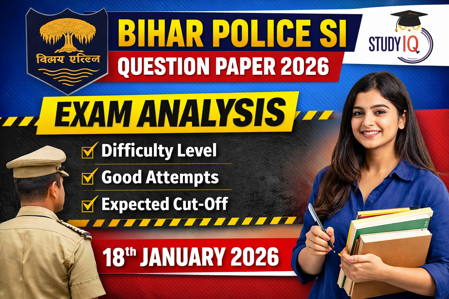 Bihar Police SI Question Paper 2026