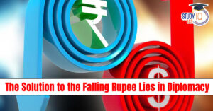 solution to the falling rupee lies in diplomacy