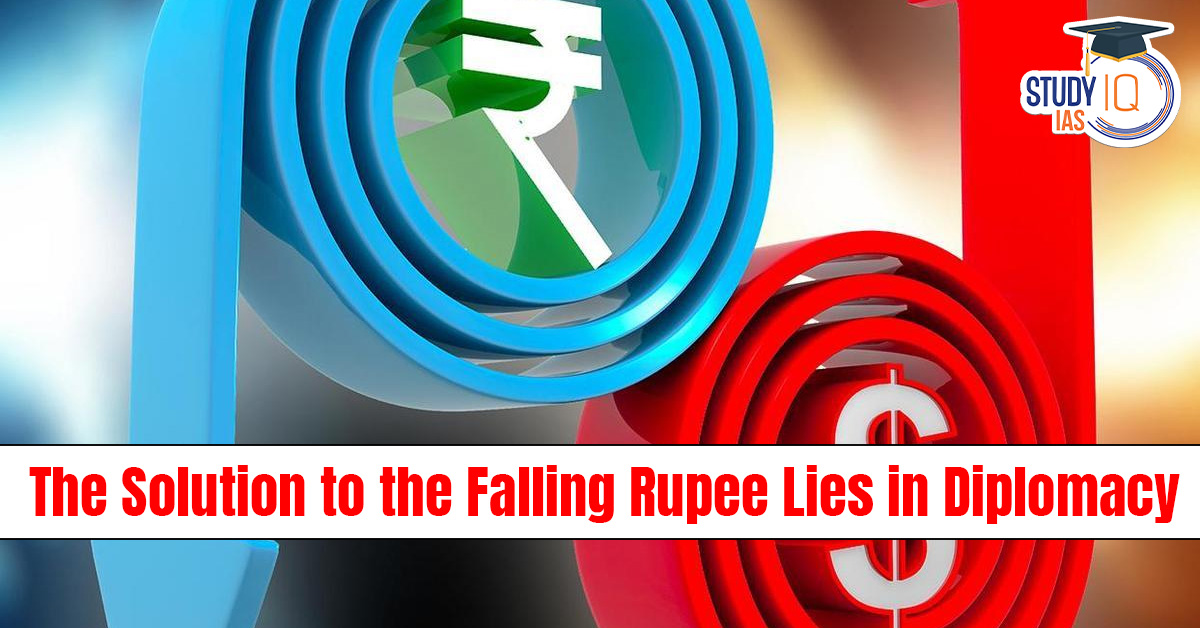 solution to the falling rupee lies in diplomacy