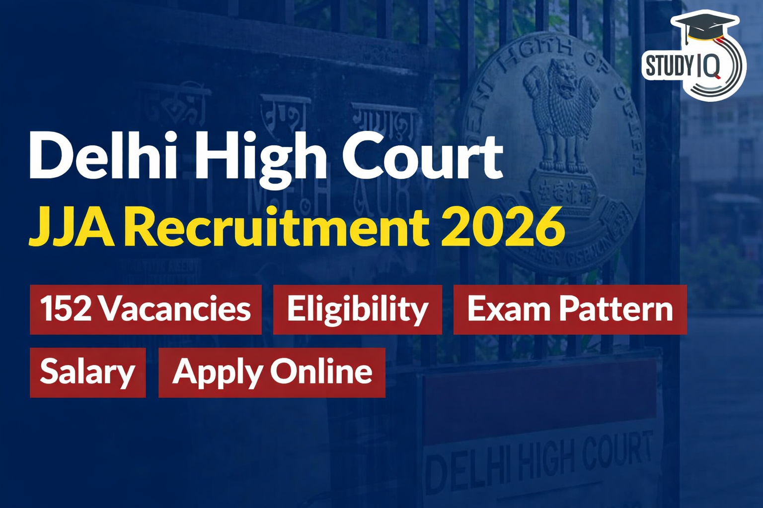 Delhi High Court JJA Recruitment 2026