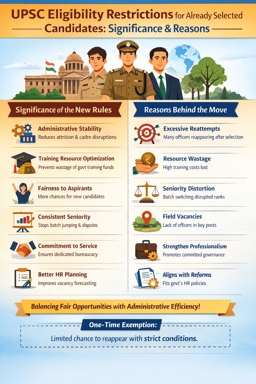 UPSC CSE 2026 New Rules: Complete Guide to Reappearance Policy, Service Allocation, Training Exemption_4.1