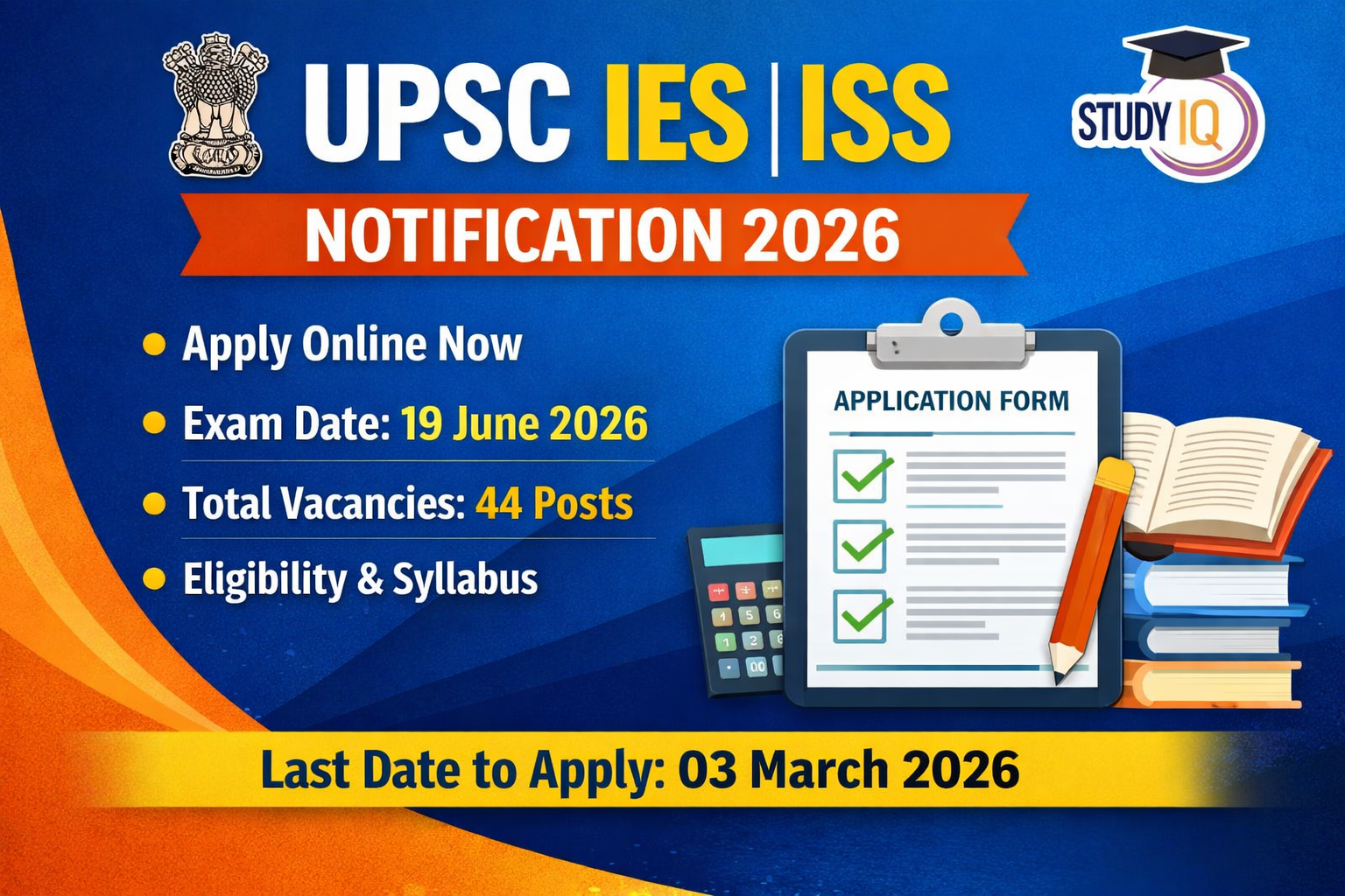UPSC IES ISS Notification 2026