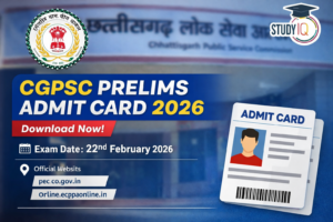 CGPSC Prelims Admit Card 2026