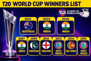 T20 Cricket World Cup Winners List