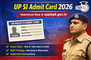UP SI Admit Card 2026